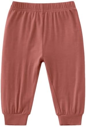 Bamboo Viscose Longer_linux Jogger Pants for Babies