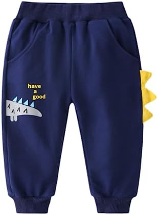 Meufam Toddler Boys Dinosaur Print Sweatpants