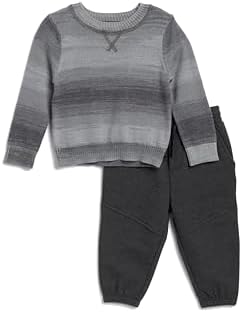 Splendid Baby-Boys Space Dye-Sweatshirt Set