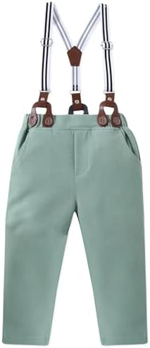 SANGTREE Boys Seasonal Two-Piece Set with suspenders for growing Little Boys