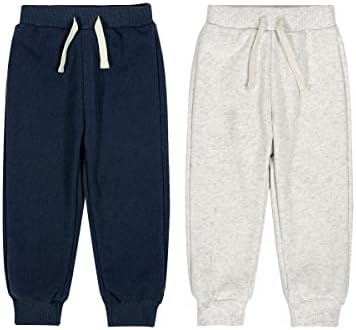 2 Pairs of Cozy Fleece Jogger Pants for Babies