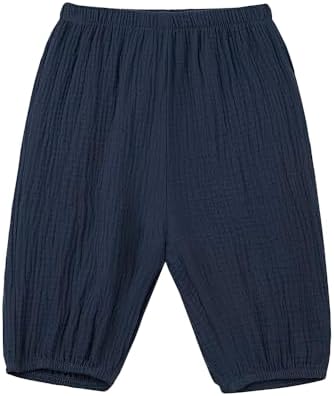 3Piece Cotton Linen Harem Pants for Baby Toddler Comfy and Soft