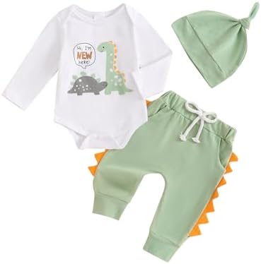cloefairy dinosaur baby set - looser fit baby boys newborn beyond