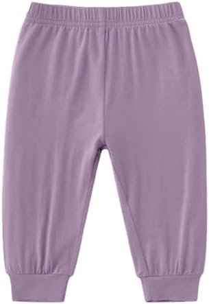 Bamboo Viscose Longer_linux Jogger Pants for Babies