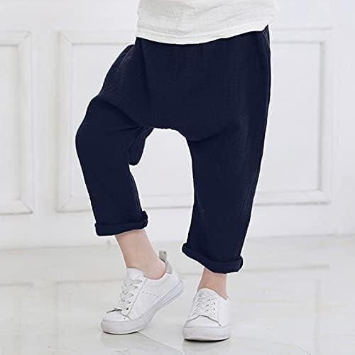Cotton Linen Basic Harem Pants for Toddler