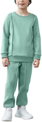 Arshiner Boys Round Neck Sweater Pants Set