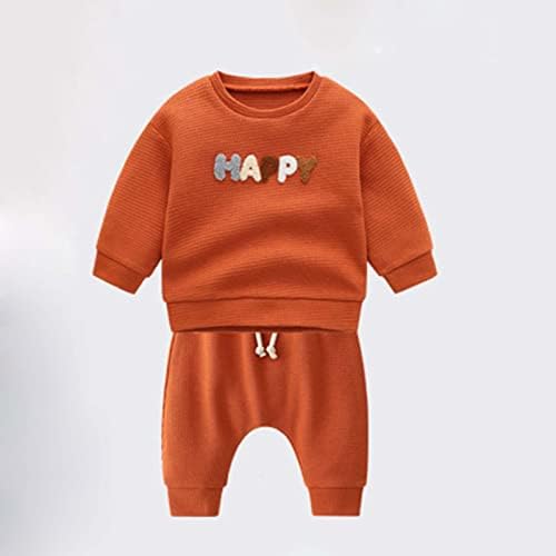 Baby Boy Girl Autumn Winter Knit Cotton Long Sleeve Pants Set