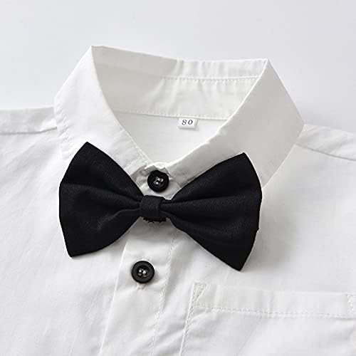 IDOPIP Toddler 1st Christmas Groom GOWN Tuxedo Hiring Retro Adorable Overalls