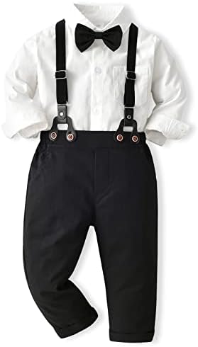 Perfect Toddler Boy Outfit 12M-8Y Cotton Button Down Pants Set
