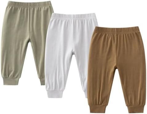 3-Piece Bamboo Jogger Pants for Babies