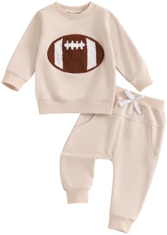 Muasaaluxi Toddler Boy Football Outfit Comfort Style