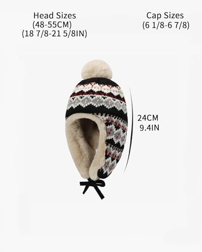 Marotow Toddler Boys Knit Kids Hat with Earflap
