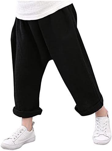 ZHEMO - extbfSkyler Black Solid Pleated Harem Pants for 6M-6T Boys