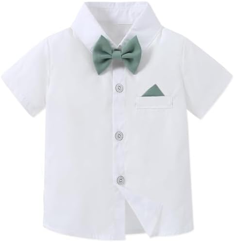 SANGTREE Boys Seasonal Two-Piece Set with suspenders for growing Little Boys