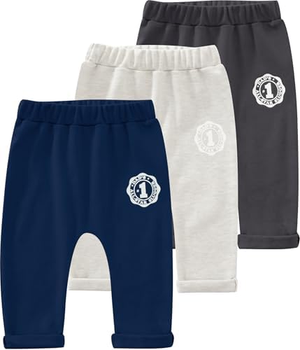 JARMAKO Baby Boys Soft Cotton Joggers Newborn to 18 Months