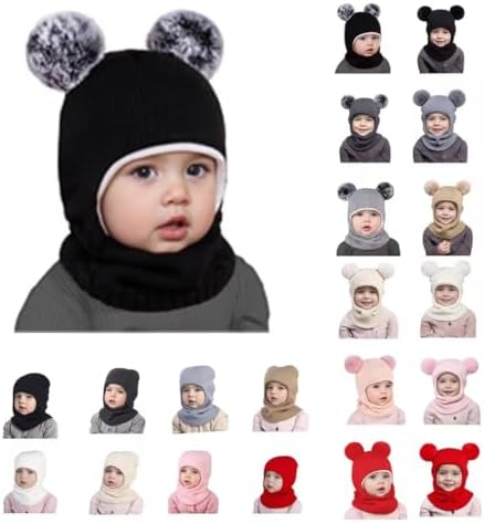 Warm Winter Hats Scarves for Kids