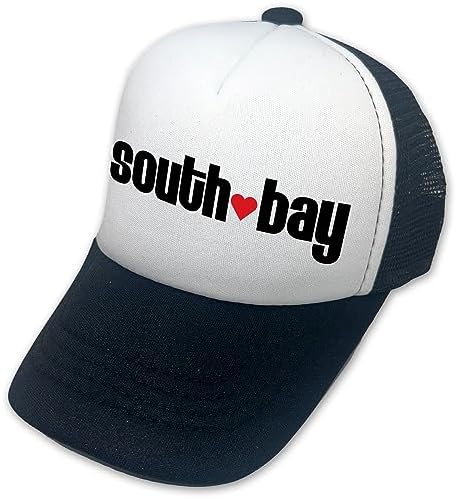 Sol Baby South Bay Love Black Adjustable Snapback Mesh Trucker Hat