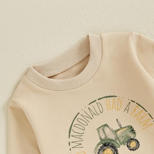 Cute Toddler Fall Outfit Crewneck Joggers
