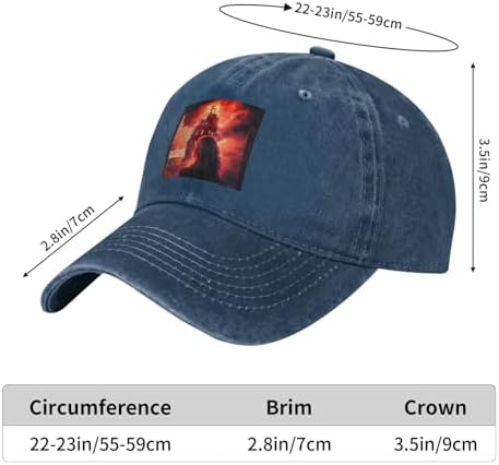 Adjustable Distressed Denim Novelty Hat