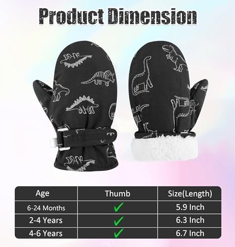 Boys Snow Paws waterproof toddler mitten furriness keeps you warm and dry