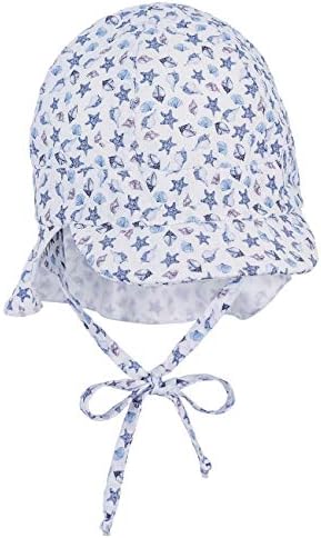 Sterntaler Baby Boys Peaked Cap with Neck Protection