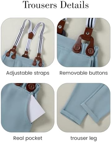 ZOEREA Toddler Boy Formal Suit Set 1-5T