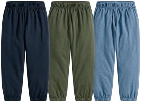 3-Piece Toddler Boy Soft Cotton Joggers