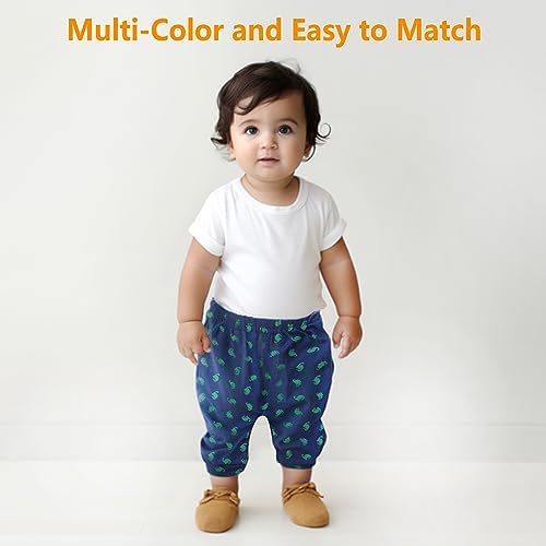 Hakochia Baby Jogger Pants Soft Stretchy 100 Cotton
