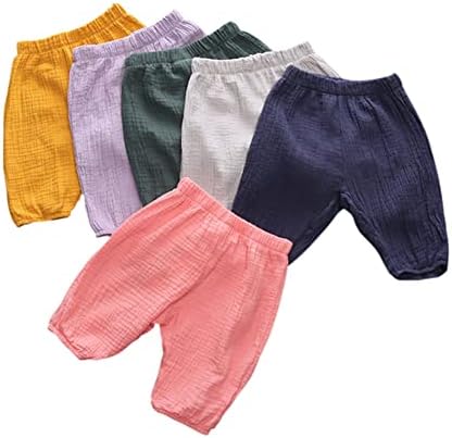 Hwafan Toddler Cropped Harem Pants Purple 2T