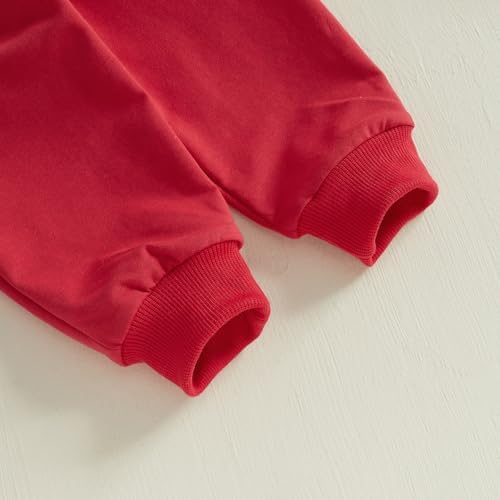 Canis toddler boys Valentines Day sweatshirt and jogger pants set