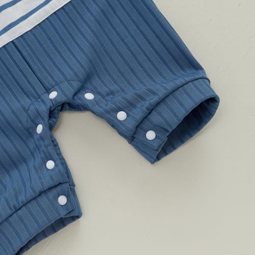 Newborn Boy Stripe Romper