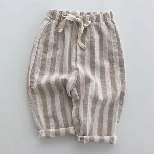 Elastic waist gauze ppants for kids lightweight style comfort