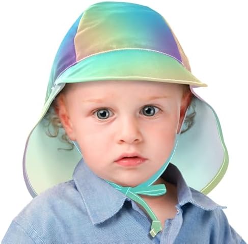 Pastel Rainbow Gradient Toddler Sun Hat