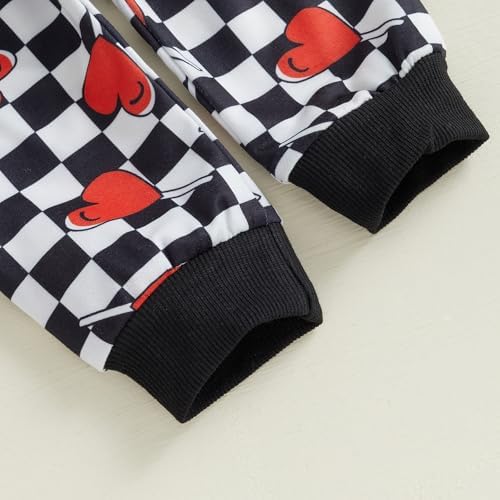Stylish Valentines Day sweatshirt and pants combo for toddlers