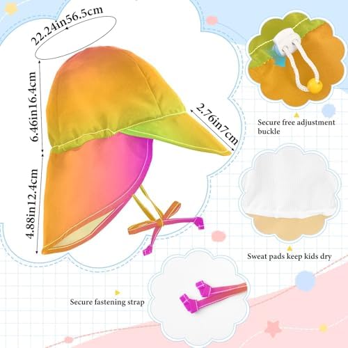 Holographic Rainbow Fishing Hat for Baby 2T-4T