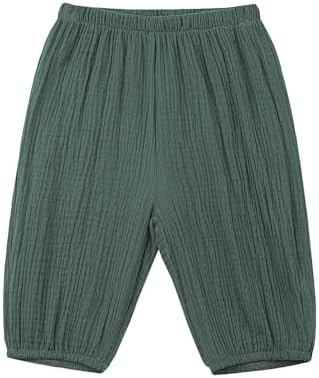 3Piece Cotton Linen Harem Pants for Baby Toddler Comfy and Soft