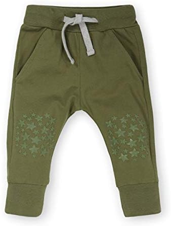 Anti-Slip Crawlers 6-12 Months Organic Cotton Olive Green