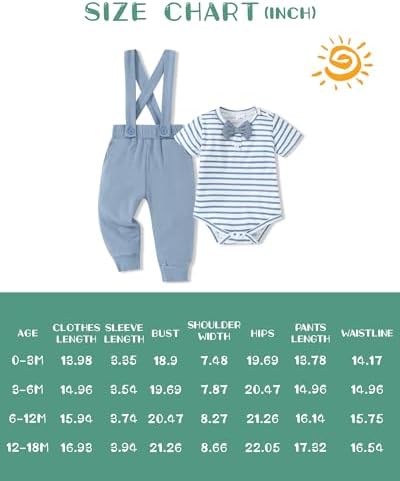 SanMio 0-18 Mo Lunar Baby Boy ROMPER SUSPENDER SET