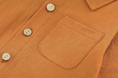 ACESTAR toddler boys 2-piece cotton linen set