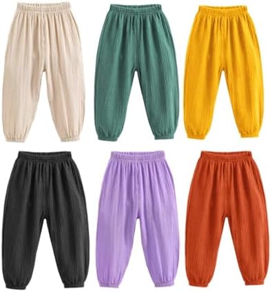 Comfortable Cotton Linen Pants for Kids