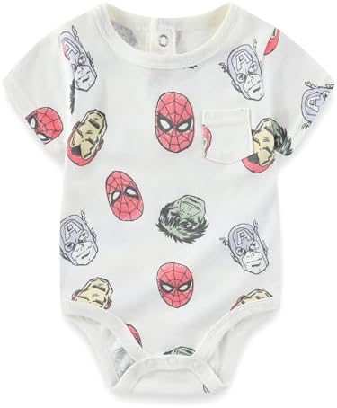 Marvel Avengers Baby Boys Bodysuit and Pants Set with Bib 1