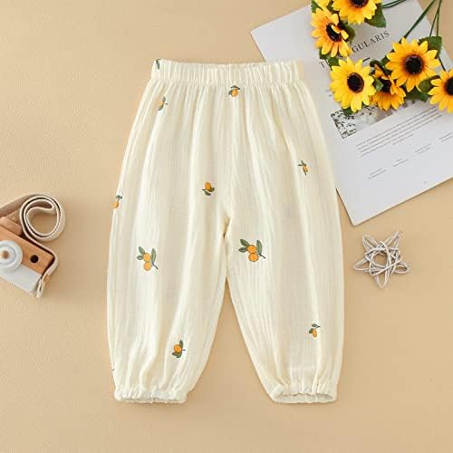 Toddler Linen Elastic Harem Pants for Boys and Girls 1