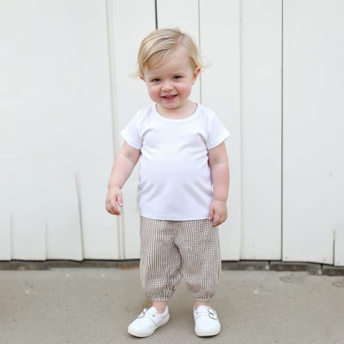 Toddler Plaid Jogger Pants for Boys and Girls