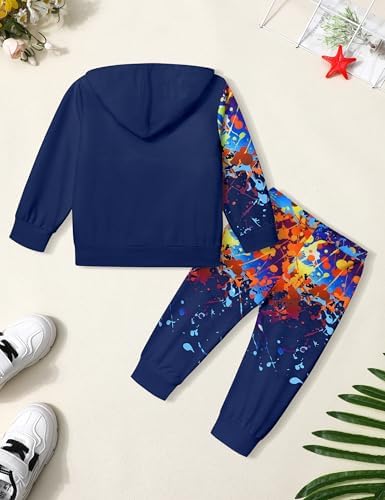 Cool Dinosaur Toddler Outfits Set - Long Sleeve Hoodie Pants
