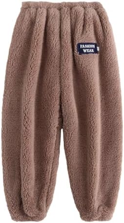 Hfolob Elastic Wide Corduroy Pants for Kids Boys