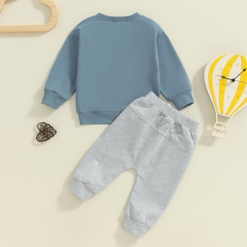 Toddler Set Letter Print Winter Outfit for Baby Boys