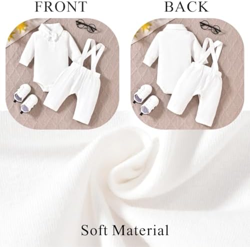 MINIFEIKO Baby Boy Gentleman Outfit - Smart Cute and Comfortable