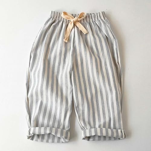 Elegant Striped Linen Haram Pants for Kids