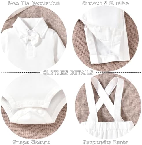 MINIFEIKO Baby Boy Gentleman Outfit - Smart Cute and Comfortable