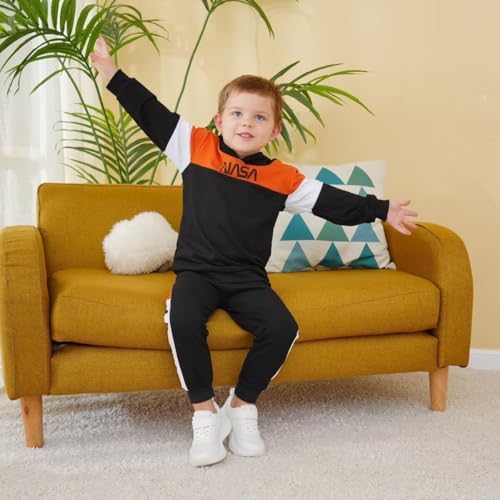 2-6T Toddler Boys Fashionable Hooded sweatshirt Pants Set